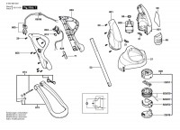 Bosch 0 600 828 242 ART 25 GSA Lawn Edge Trimmer 230 V / GB Spare Parts ART25GSA